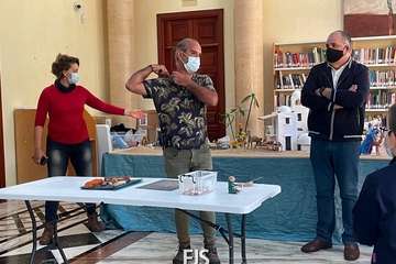 Un belén de pastilina, atractivo de la Biblioteca Saulo Torón (Telde)/Francisco Javier Santana.